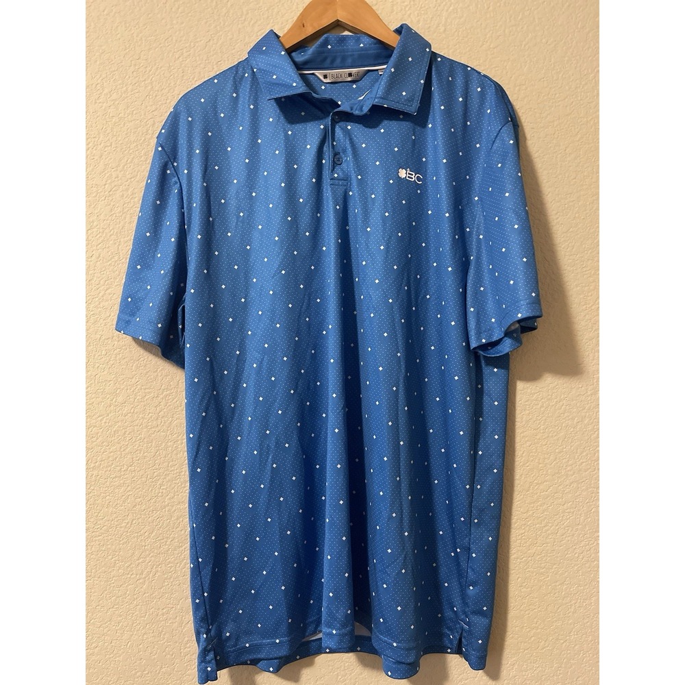 Black Clover Mens Golf Polo Size Xxl 2xl Blue Double Diamond